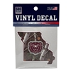 SDS Design Bear Head State 6" Vinyl Sticker