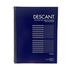 Descant Mutli-Format Music Manscript Notebook Blue