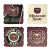 Jardine Collection MSU Bears Head Multicolored Coasters (4-Pack)