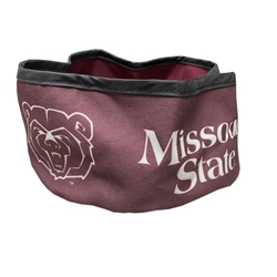 All Star Dogs Collapsible Missouri Sate Bear Head Pet Bowl