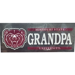 Missouri State University Grandpa Bear Head Decal