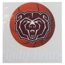 Missouri State Lady Bears Basketball Bear Head Decal