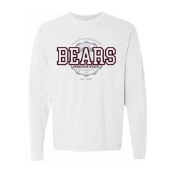 Comfort Colors Property of Missouri State Bears Missouri State Seal White Long Sleeve Tee