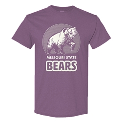 Comfort Colors Missouri State Bears Walking Bear Vintage Berry Short Sleeve
