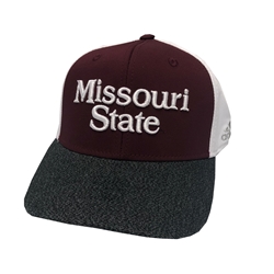 Adidas Missouri State Maroon with Gray Bill Stretch Fit Hat