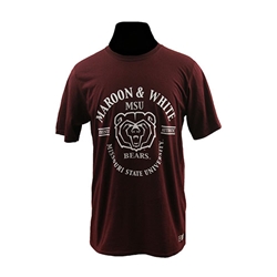 Russell Maroon & White BH SS Tee