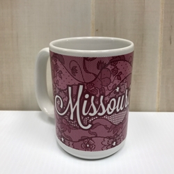 Missouri State Script Lace Mug
