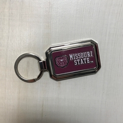 Missouri State BH Rectangle Keychain