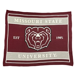 Missouri State University Knit Blanket