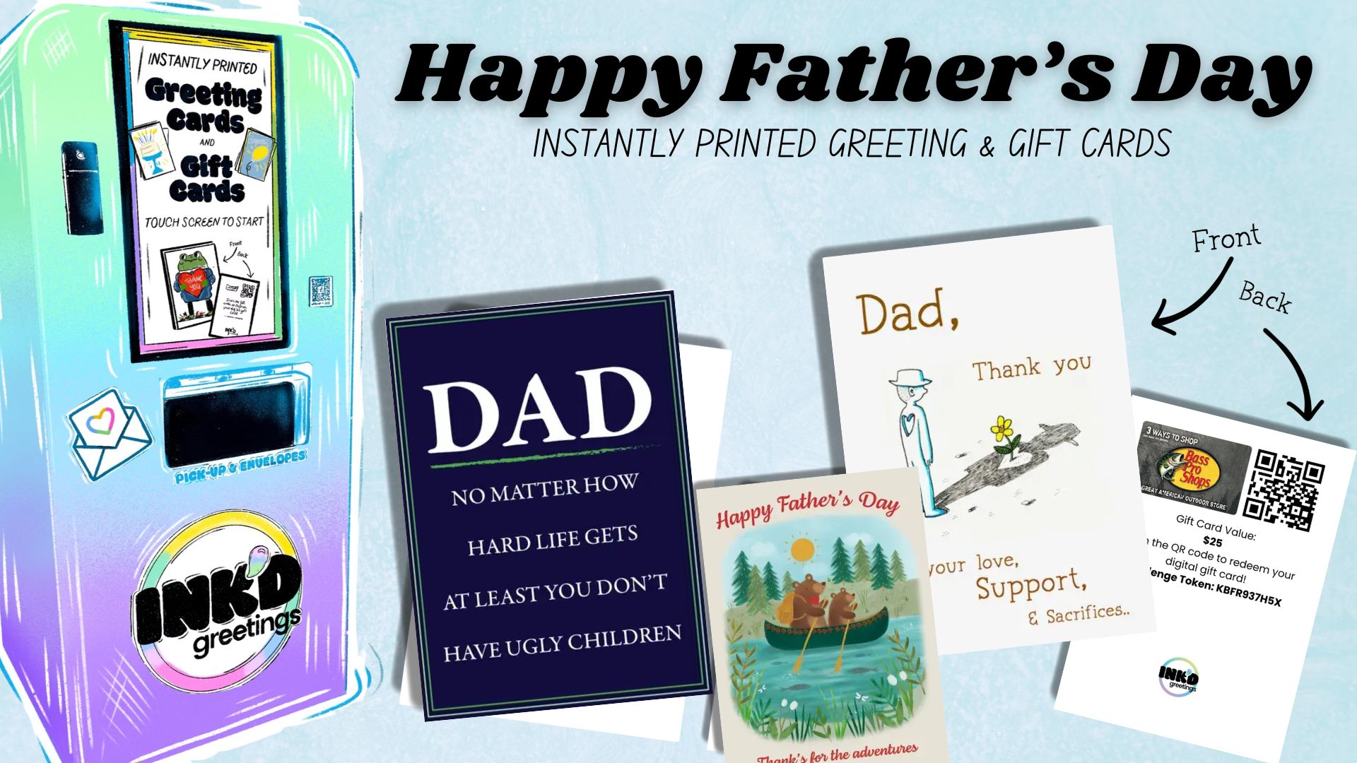 Congratulations! Instantly printed greeting cards!
