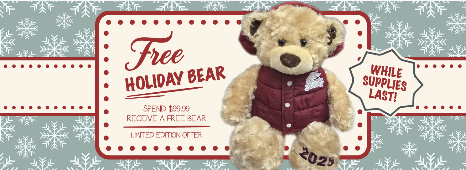 Receive A FREE 2025 Holiday Bear when you spend $99.99! Limited edition offer, while supplies last!