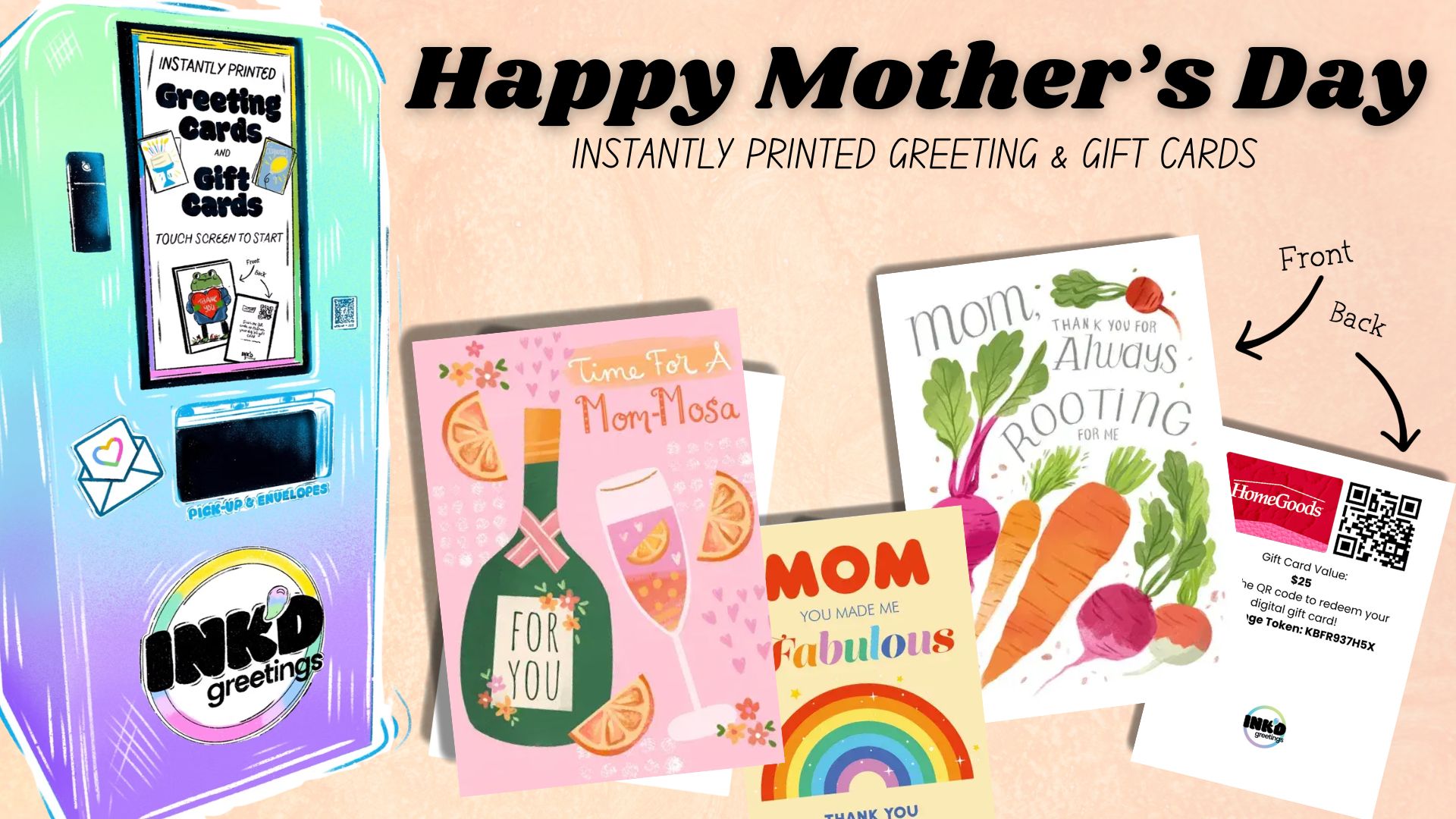 Congratulations! Instantly printed greeting cards!