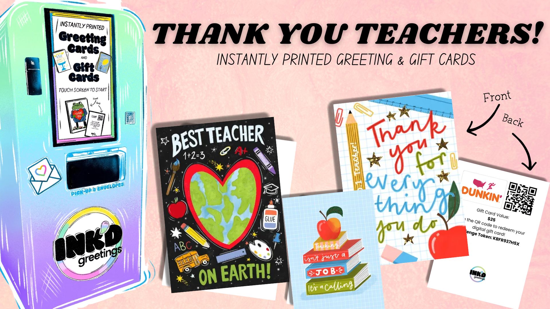Congratulations! Instantly printed greeting cards!