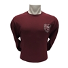 Champion Bear Head Maroon Long Sleeve Tee