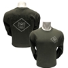 Champion Diamond Bear Head Olive Long Sleeve Tee