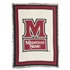 M Missouri State Afghan Stadium Blanket