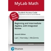 MYLAB-MATH 24MTH BEGIN & INTERM ALGEBRA ACCESS