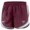 Nike Ladies Maroon Bear Head Tempo Shorts