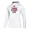 Adidas Bear Head Three Stripe Life White Hoodie