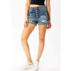 Kan Can High Rise Mended Shorts
