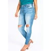 Kan Can Distressed Skinny Jean Plus Size