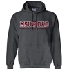 Gildan MSU Bear Head Dad Missouri State University Charcoal Hoodie