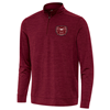 Antigua Embroidered Bear Head Men's Maroon Quarter Zip Pull-Over
