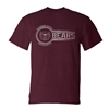 CI Sport MSU Bears Bear Head Circle Design Maroon Short Sleeve