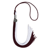 Bachelors Maroon and White Tassel
