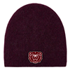 LogoFit Bear Head Maroon and Black Beanie