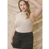 High Rise Black Shorts