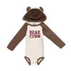 CI Sport Bear Cub Bear Head White Infant Bodysuit with Ears