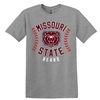 Gildan Missouri State Bear Head Bears Baseball Oxford Gray Short Sleeve Tee