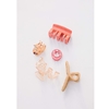 Assorted Monochromatic Hair Claw Clips Smiley