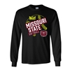 Gildan Missouri Valley Conference Missouri State Softball Bear Head Black Long Sleeve Tee