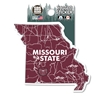 SDS Sticker Bear Head Missouri State in Map of Missouri Sticker