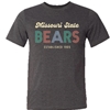 Multi Color Missouri State Bears Established 1905 Charcoal Short Sleeve