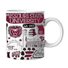 Missouri State University Collage White Mug by Julia Gash