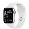 APPLE WATCH SE 2022 GPS 40MM SILVER ALUMINUM CASE WITH WHITE SPORT BAND - M/L