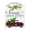 KH Sports No Place Like Home For The Holidays Truck with Bear Head White Marquee