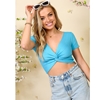 Timing Front Knot Crop Top