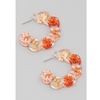 Fame Accessories Pressed Flower Hoops