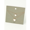 Fame Accessories Layered Heart Necklace