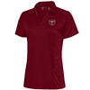 Antigua Bear Head Ladies Maroon Short Sleeve Polo