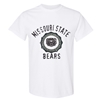 Russell Missouri State Bear Bear Head Seal White Short Sleeve