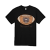 Gildan Bear Head Football Missouri State University Black Short Sleeve