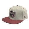 Zephyr Bear Head Gray Adjustable Cap