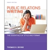 PUBLIC RELATIONS WRITING: ESSENTIALS