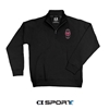 CIS MSU 1/4 Zip Black Crewneck