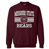 CI Sport Missouri State Bear Head Bears Maroon Crewneck